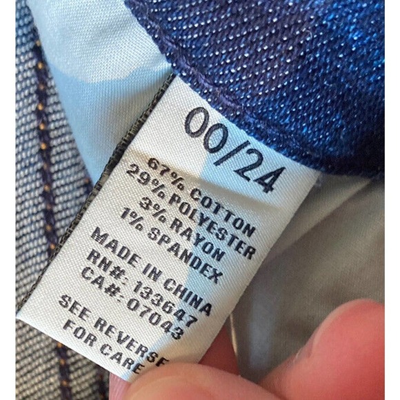 NEW Serra Retreat Roll Cuff Straight Leg Jeans Size 00 Women’s Blue - Picture 4 of 9